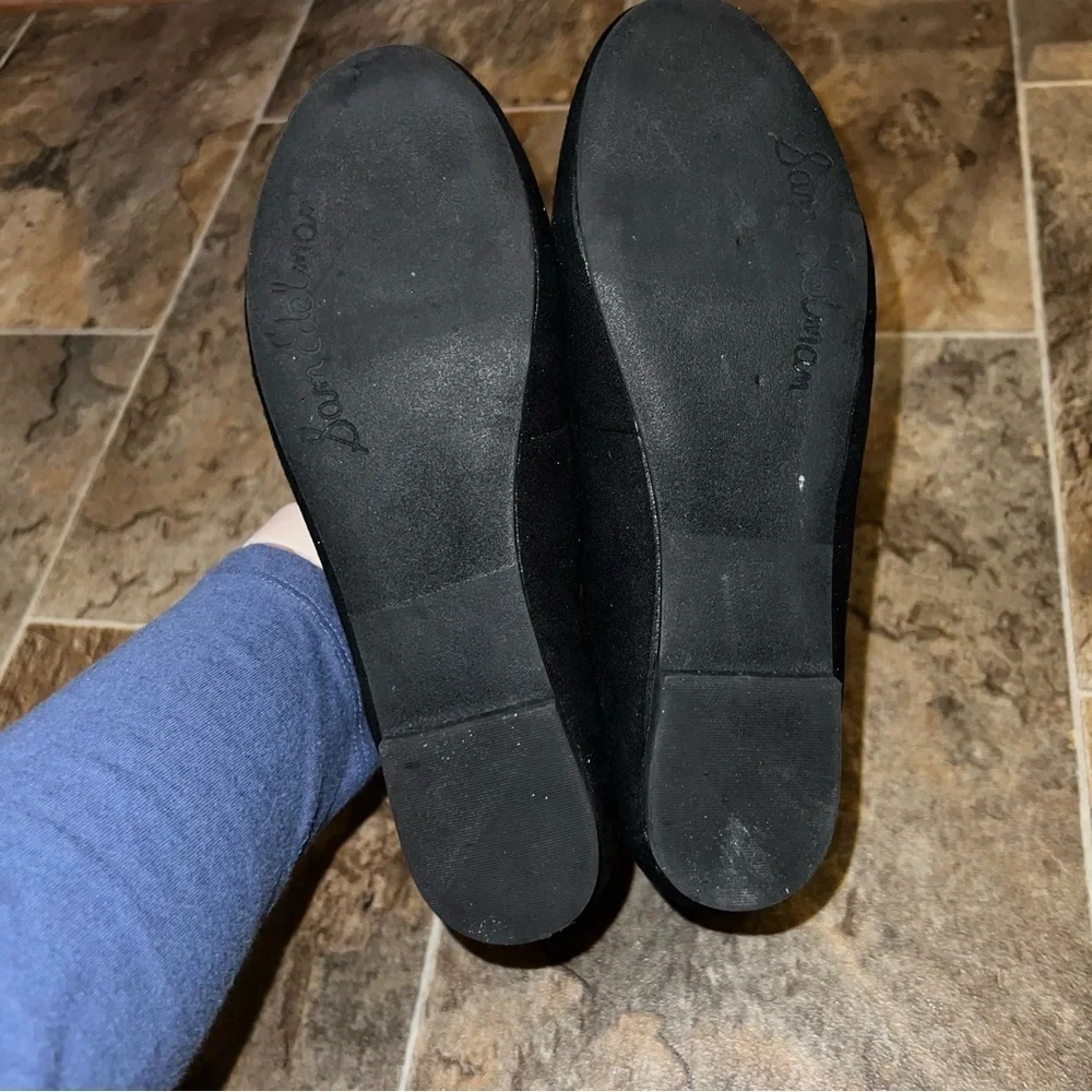 Sam Edelman Felicia Stella Embroidered Floral Black Lace Up Flats Size 5
